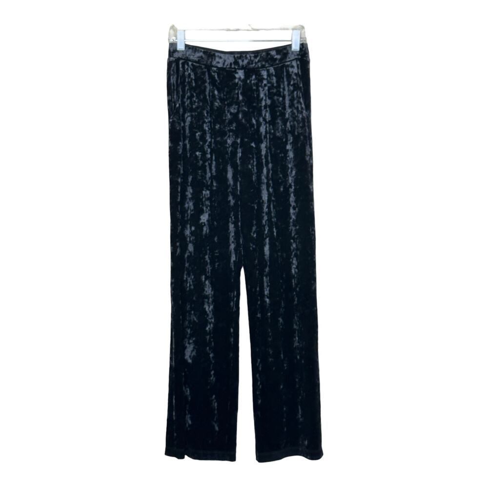Matty M black velour pull on lounge pants size XS to L